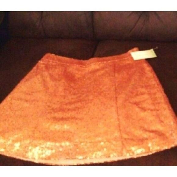 sequin bronze skirt sz Medium - Picture 4 of 4